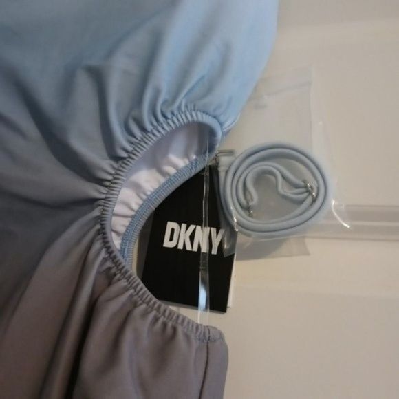 NWT DKNY Ombre Blue Strapless One Piece Swimsuit - Picture 7 of 14